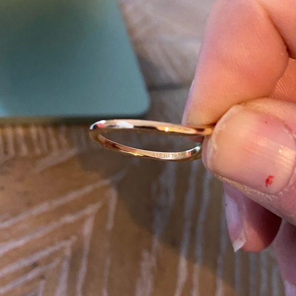 Pandora Shine Gold Chevron Wishbone Ring - Picture 7 of 8